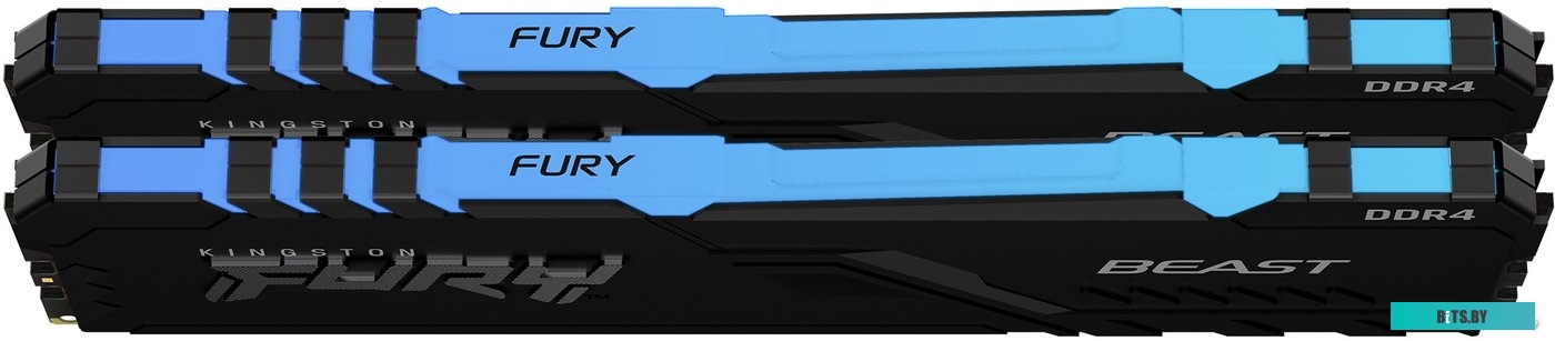 Модуль памяти Kingston FURY Beast RGB 2x8GB DDR4 PC4-29800 KF437C19BBAK2/16
