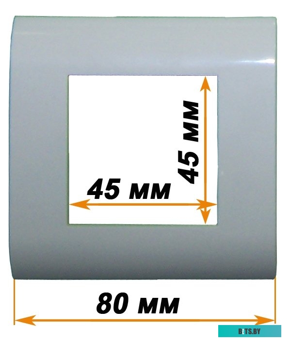 Пластиковая накладка LANMASTER FR45x45-WH, 45х45, белая