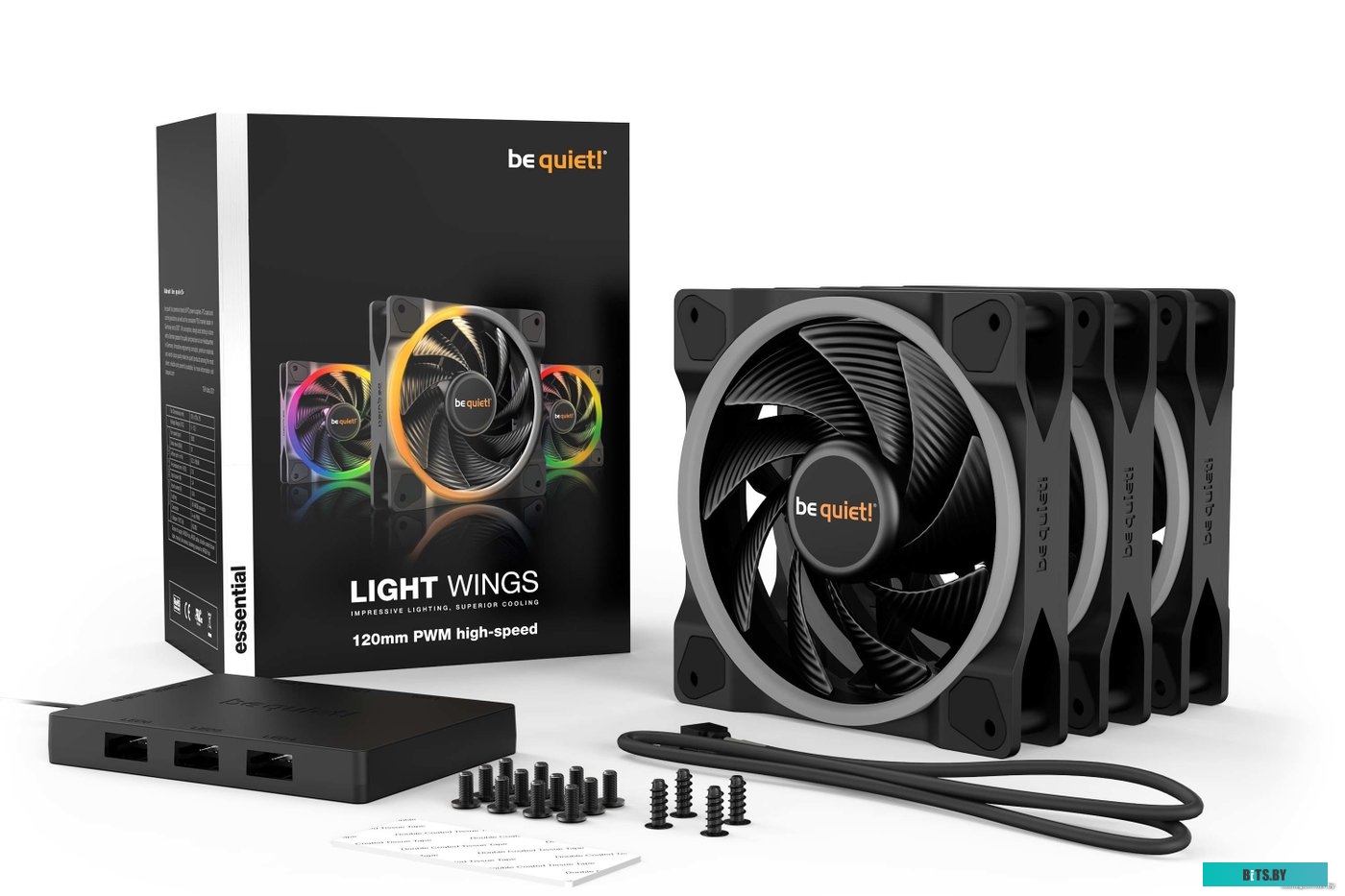 Вентилятор для корпуса be quiet! Light Wings 120mm high-speed Triple-Pack PWM BL077
