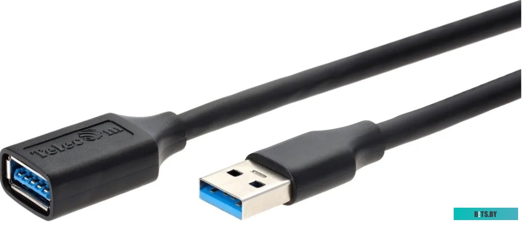 Удлинитель Telecom USB Type-A TUS708-1m (1 м, черный)