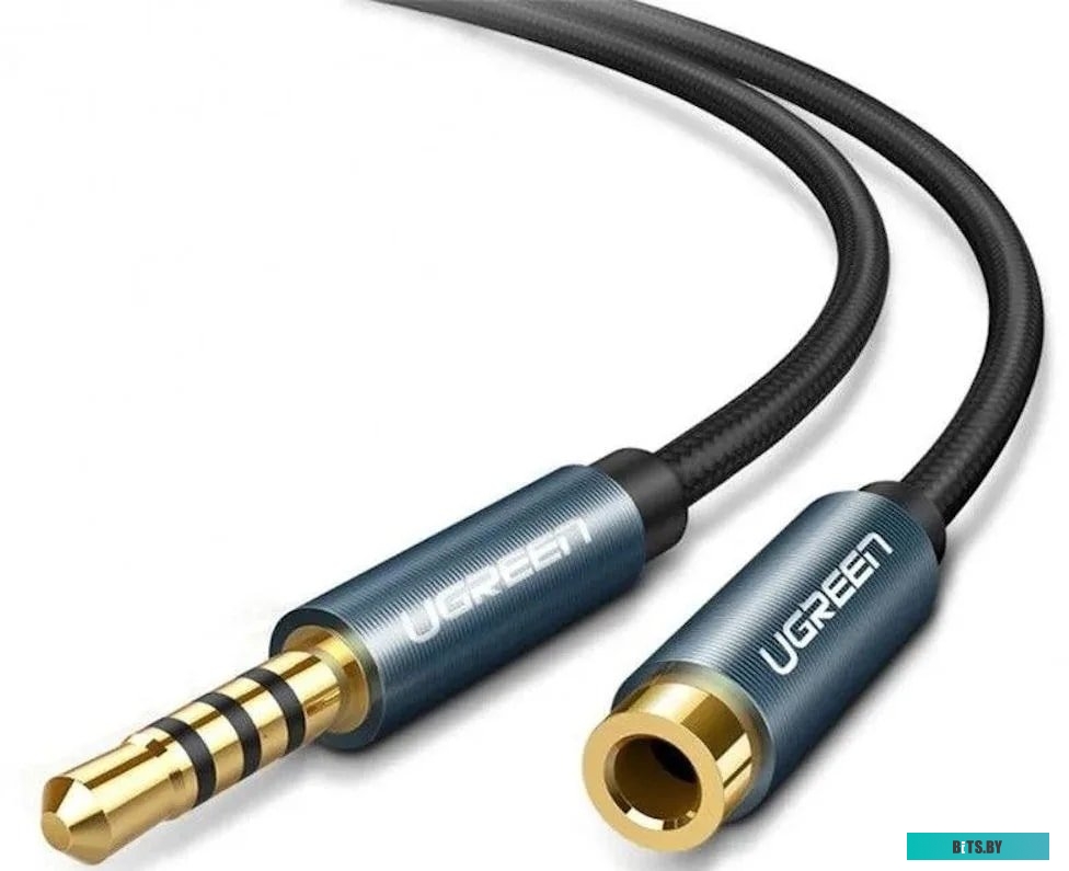 Кабель Ugreen AV118 3.5 мм - 3.5 мм (50 см, синий) <40672>