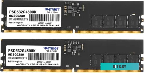 Оперативная память Patriot Signature Line 2x16ГБ DDR5 4800 МГц PSD532G4800K