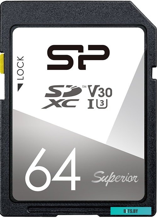 Карта памяти Silicon Power Superior SDXC SP064GBSDXCV3V10 64 GB