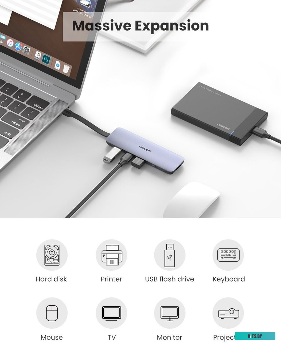Концентратор USB (Хаб) Ugreen 70408