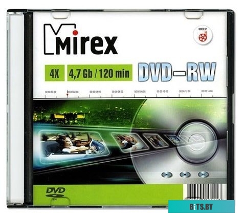 DVD-RW диск Mirex 4.7Gb 4x UL130032A4S (1 шт.)