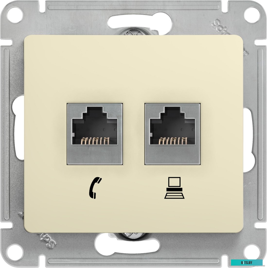 Розетка Schneider Electric Glossa GSL000285 (бежевый)