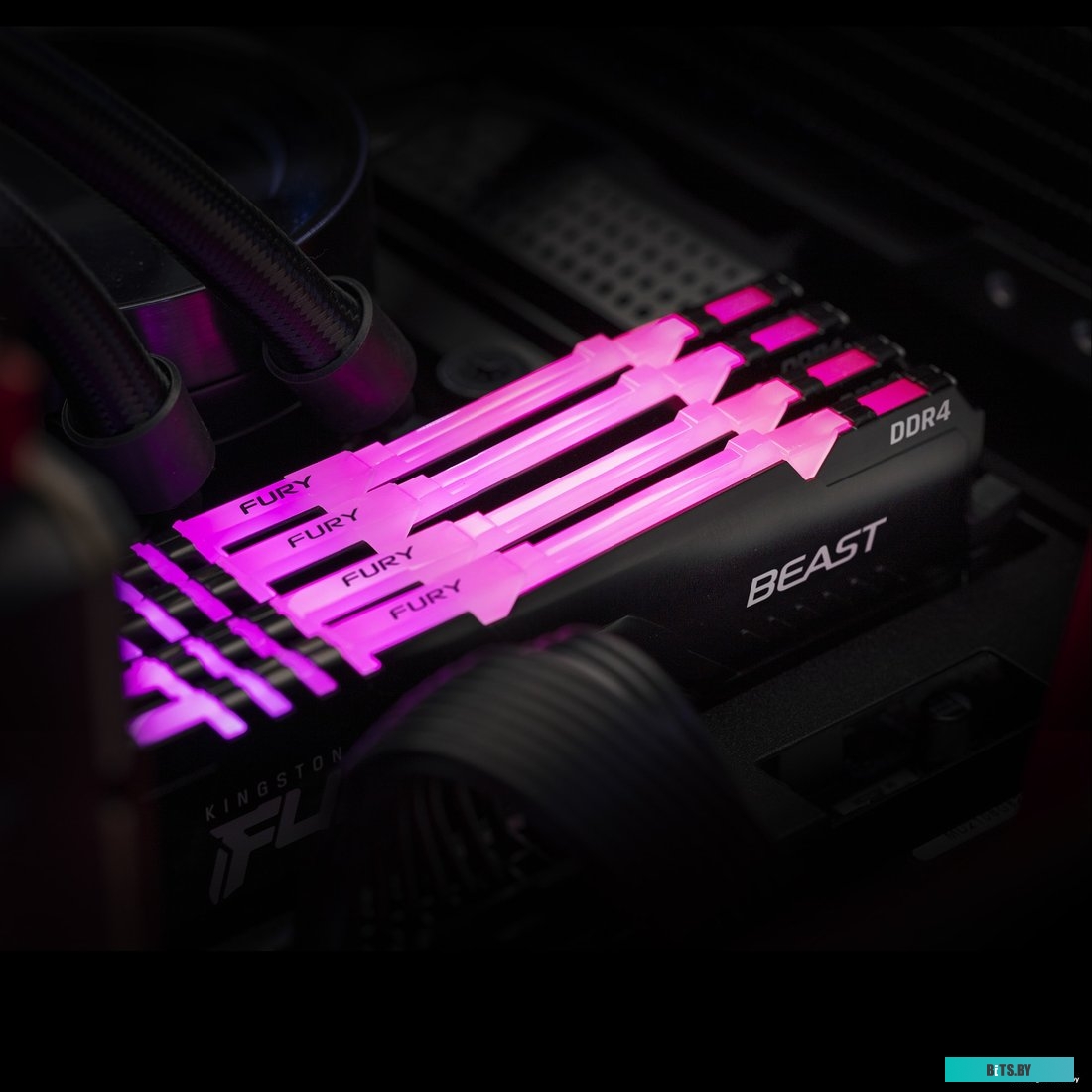 Модуль памяти Kingston FURY Beast RGB 16GB DDR4 PC4-21300 KF426C16BBA/16