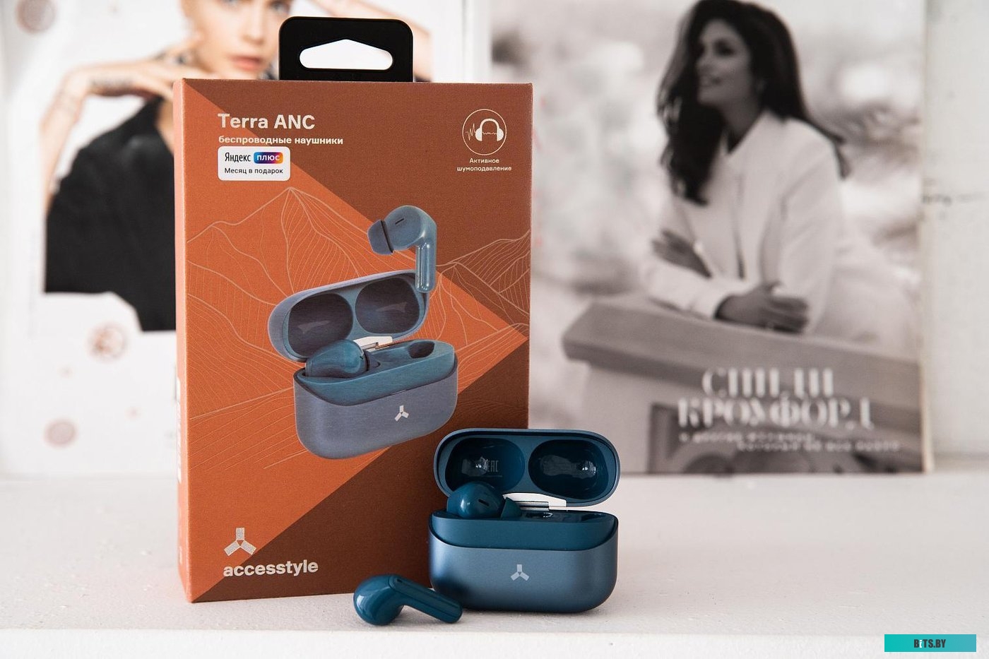 Наушники AccesStyle Terra ANC (синий)