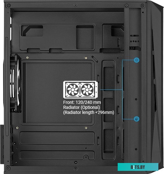 Корпус AeroCool CS-107 CS-107-A-BK-V1