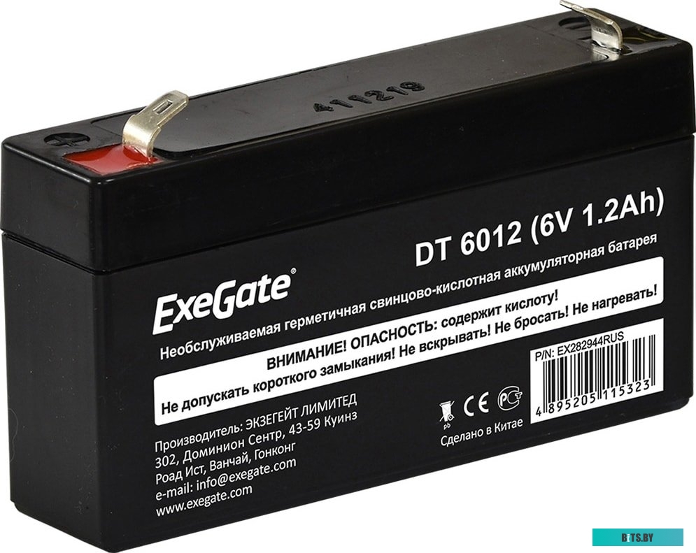 Аккумулятор для ИБП ExeGate DT 6012 (6В, 1.2 А·ч) <EX282944RUS>