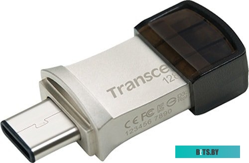 USB накопитель (Флешка) Transcend JetFlash 890S USB3.1 + Type-C 128GB <TS128GJF890S>