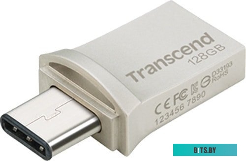 USB накопитель (Флешка) Transcend JetFlash 890S USB3.1 + Type-C 128GB <TS128GJF890S>