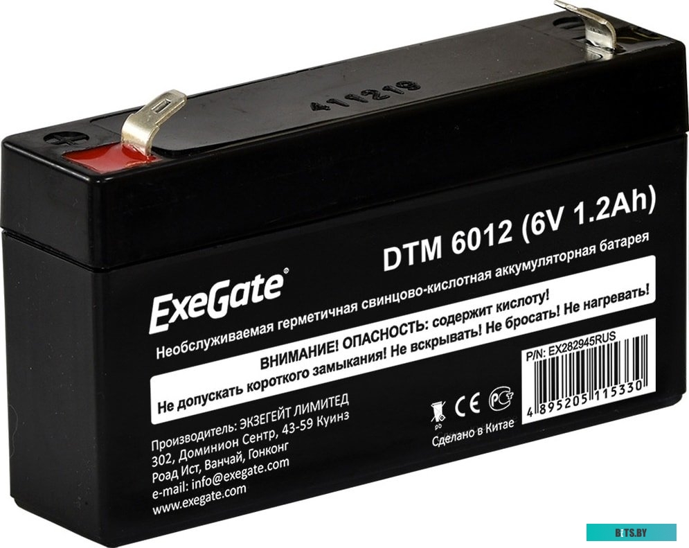 Аккумулятор для ИБП ExeGate DTM 6012 (6В, 1.2 А·ч) <EX282945RUS>