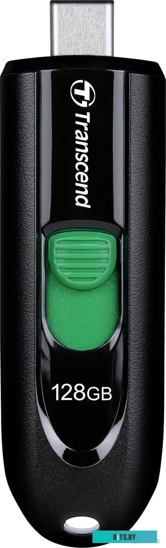 USB накопитель (Флешка) Transcend JetFlash 790C 128GB (черный/зеленый) <TS128GJF790C>