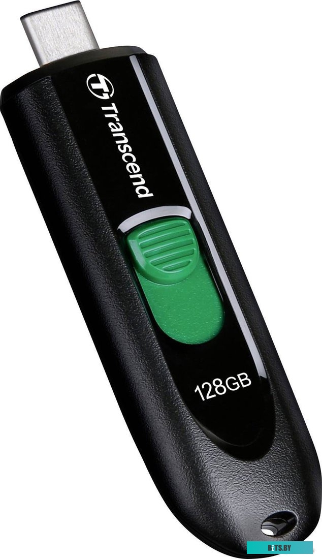 USB накопитель (Флешка) Transcend JetFlash 790C 128GB (черный/зеленый) <TS128GJF790C>