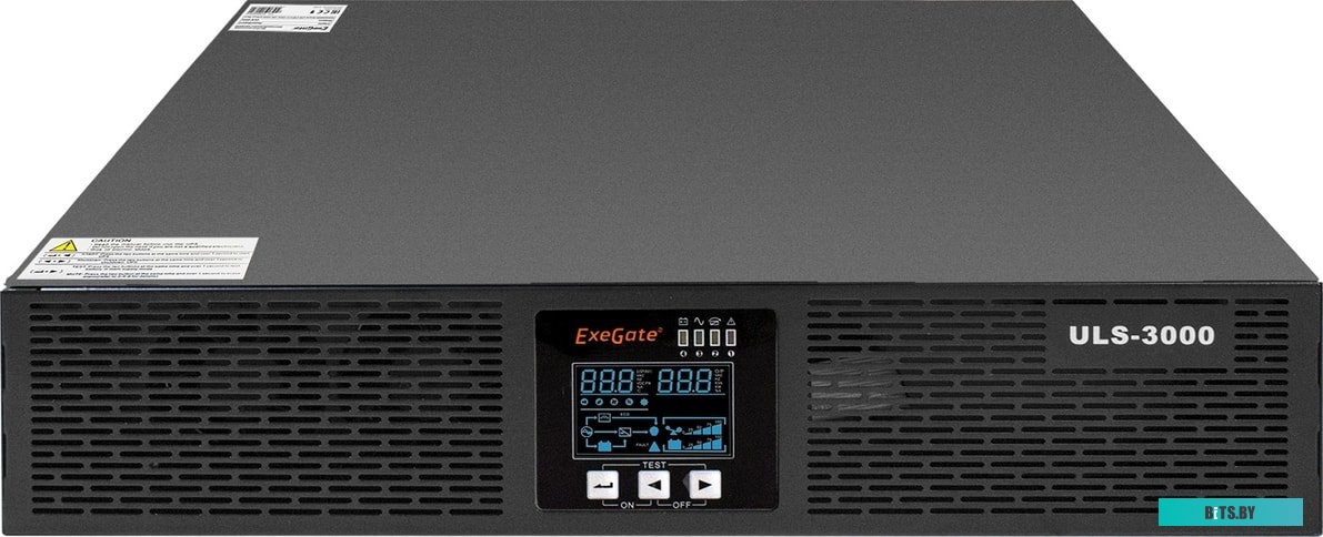 Источник бесперебойного питания (ИБП) ExeGate PowerExpert ULS-3000.LCD.AVR.C13.USB.RS232.SNMP.2U <EP285648RUS>