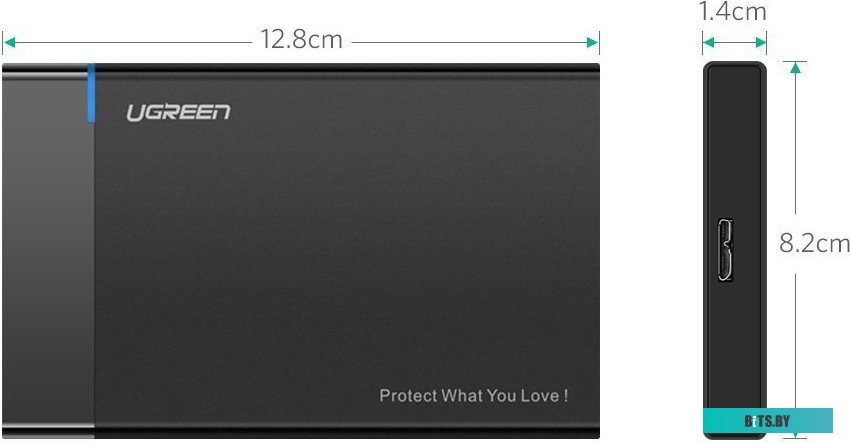 Бокс для жесткого диска Ugreen 30847