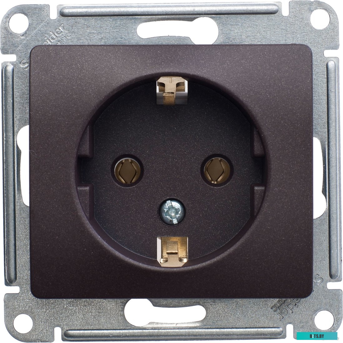 Розетка Schneider Electric Glossa GSL000843 (шоколад)