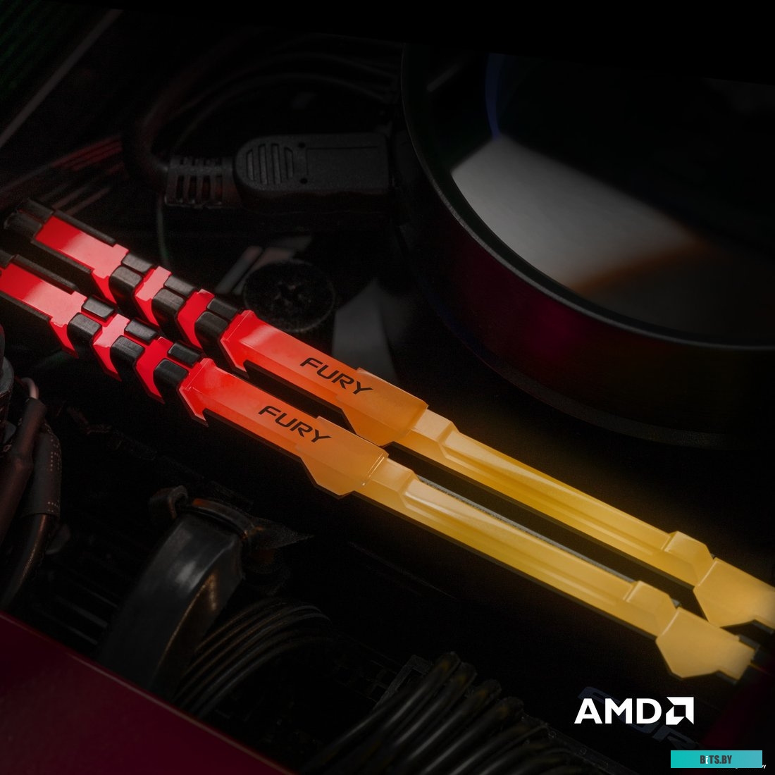 Модуль памяти Kingston FURY Beast RGB 8GB DDR4 PC4-29800 KF437C19BBA/8