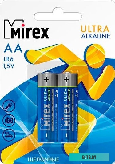 Батарейки Mirex Ultra Alkaline AA 2 шт LR6-E2