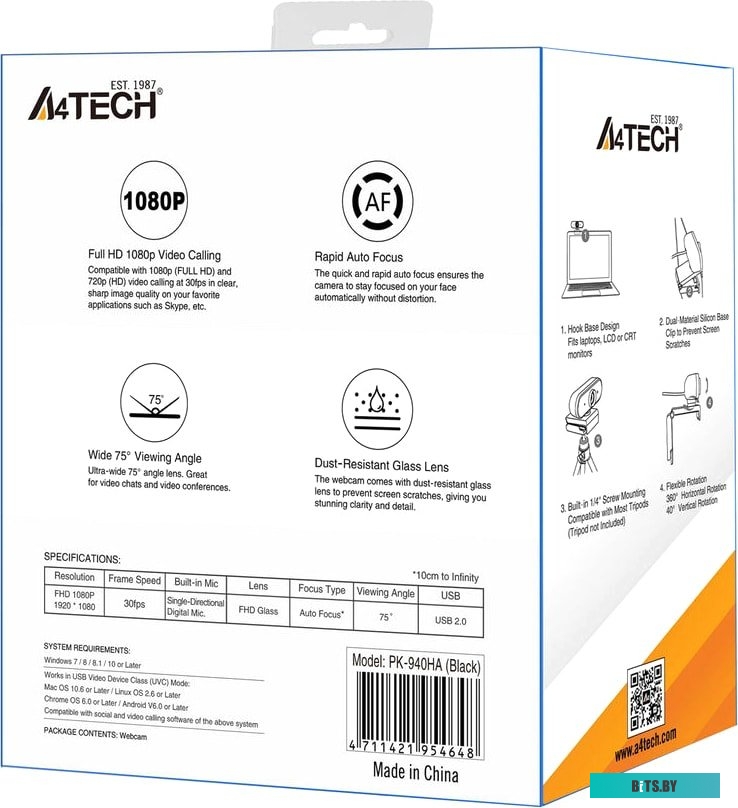 Web-камера A4Tech PK-940HA