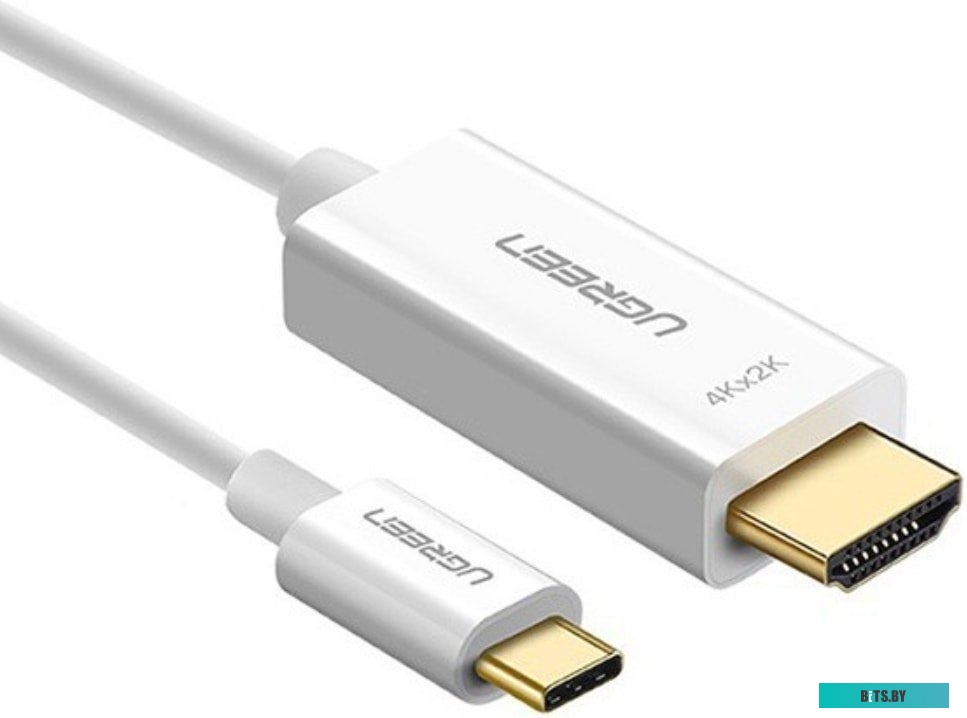 Кабель Ugreen MM121 HDMI - USB Type-C (1.5 м, белый) <30841>