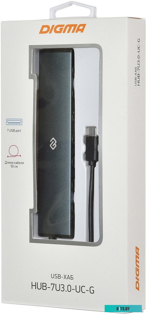 USB-хаб Digma HUB-7U3.0-UC-G