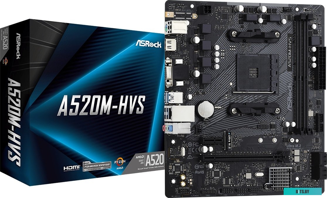 Материнская плата ASRock A520M-HVS