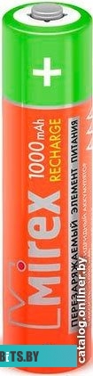 Батарейки Mirex AAA 1000mAh 2 шт HR03-10-E2