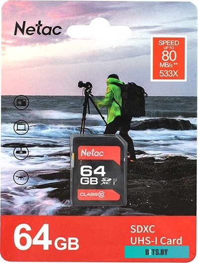 Карта памяти Netac P600 64GB NT02P600STN-064G-R