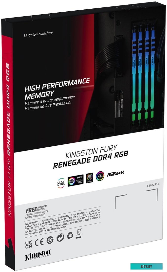 Модуль памяти Kingston FURY Renegade RGB 8GB DDR4 PC4-28800 KF436C16RBA/8