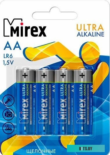 Батарейки Mirex Ultra Alkaline AA 4 шт LR6-E4