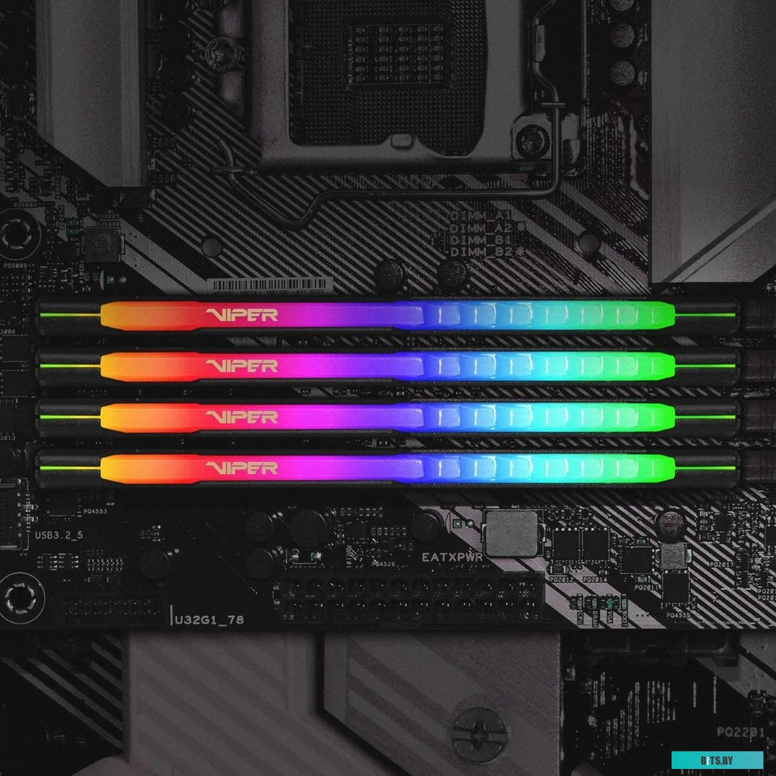 Оперативная память Patriot Viper Steel RGB 32GB DDR4 PC4-25600 PVSR432G320C8