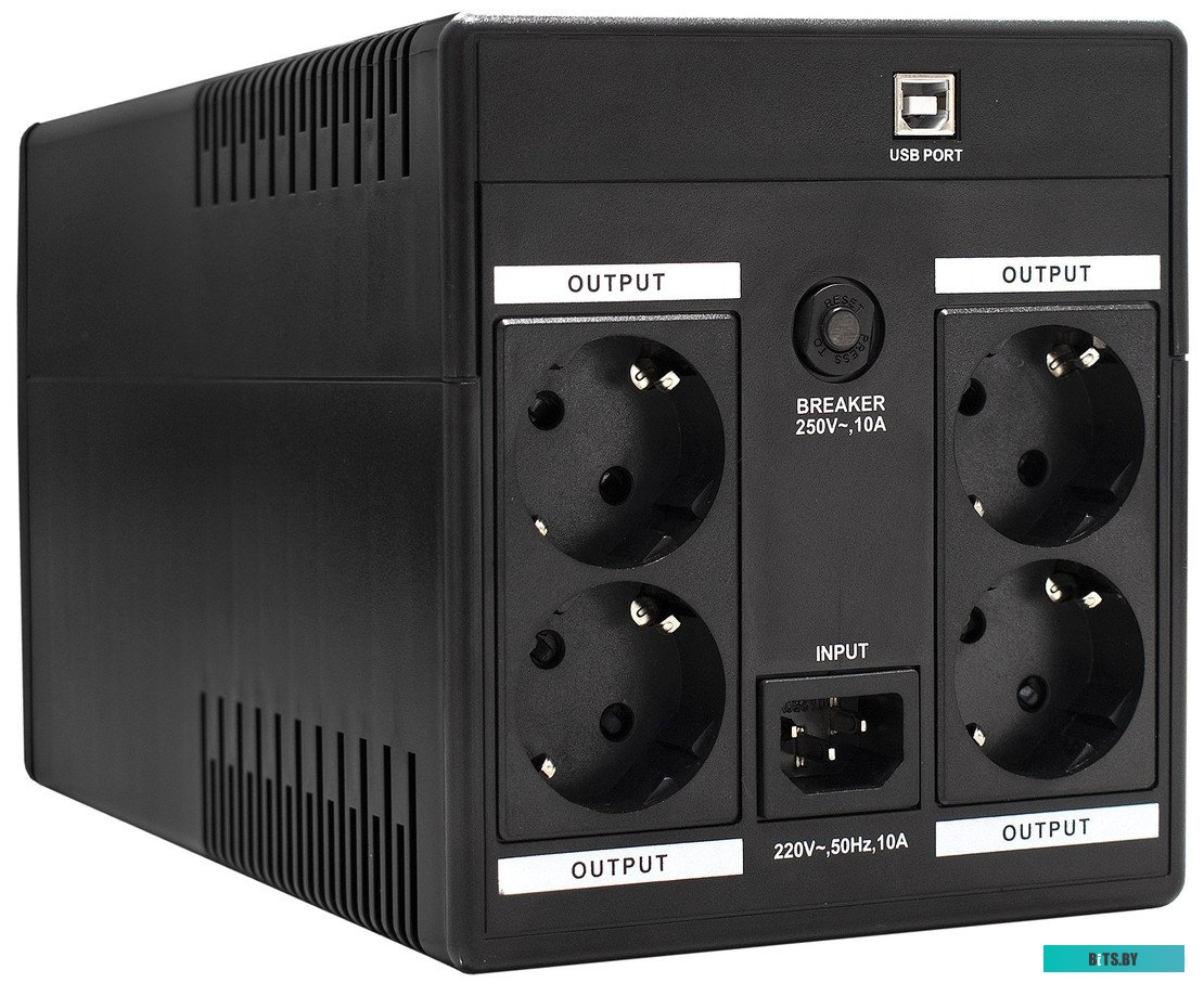 Источник бесперебойного питания (ИБП) ExeGate SpecialPro UNB-1500.LED.AVR.4SH.USB EP212521RUS