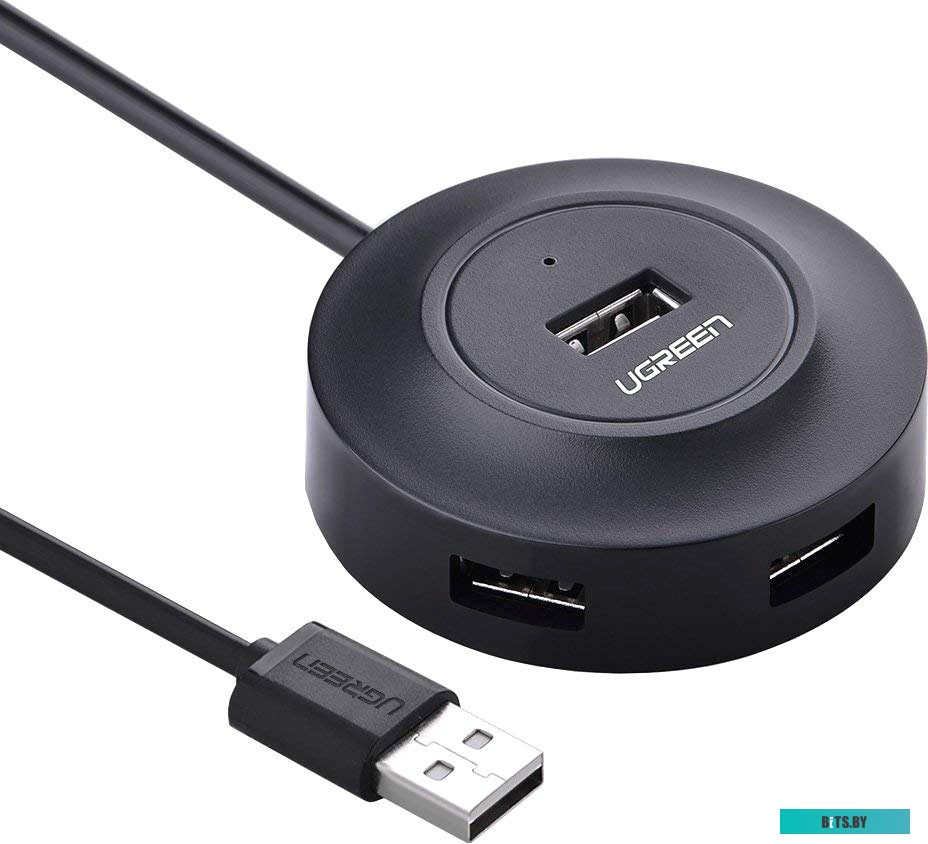 Концентратор USB (Хаб) Ugreen CR106 20277 (черный)
