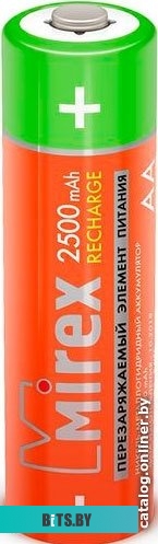 Батарейки Mirex AA 2500mAh 2 шт HR6-25-E2