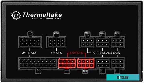 Блок питания Thermaltake PS-SPR-0850FPCBEU-R, SMART PRO/Fully Modular/850W/ATX 2.3 & EPS 2.92/A-PFC/14cm RGB Fan/EU/80Plus Bronze RTL