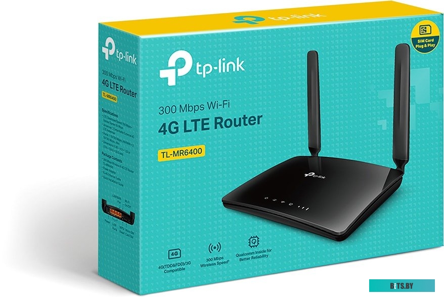 4G Wi-Fi роутер TP-Link TL-MR6400 v5