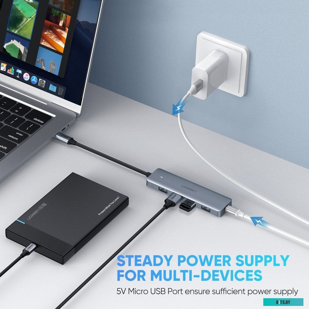 USB-хаб Ugreen CM219 70336