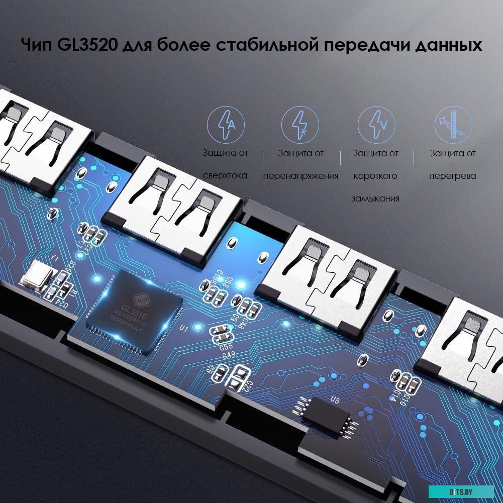 USB-хаб Ugreen CM219 70336