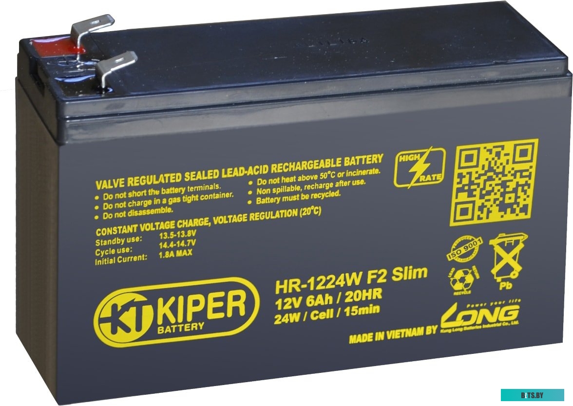 Аккумулятор для ИБП Kiper HR-1224W F2 Slim (12В/6 А·ч) <8271>