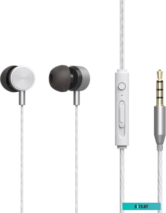 Наушники (Гарнитура) Ritmix RH-127M (серебристый) <RH-127M Silver>