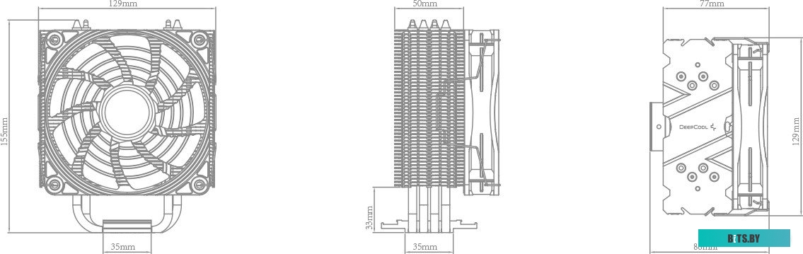 Кулер для процессора DeepCool GAMMAXX 400 V2 DP-MCH4-GMX400V2-BL