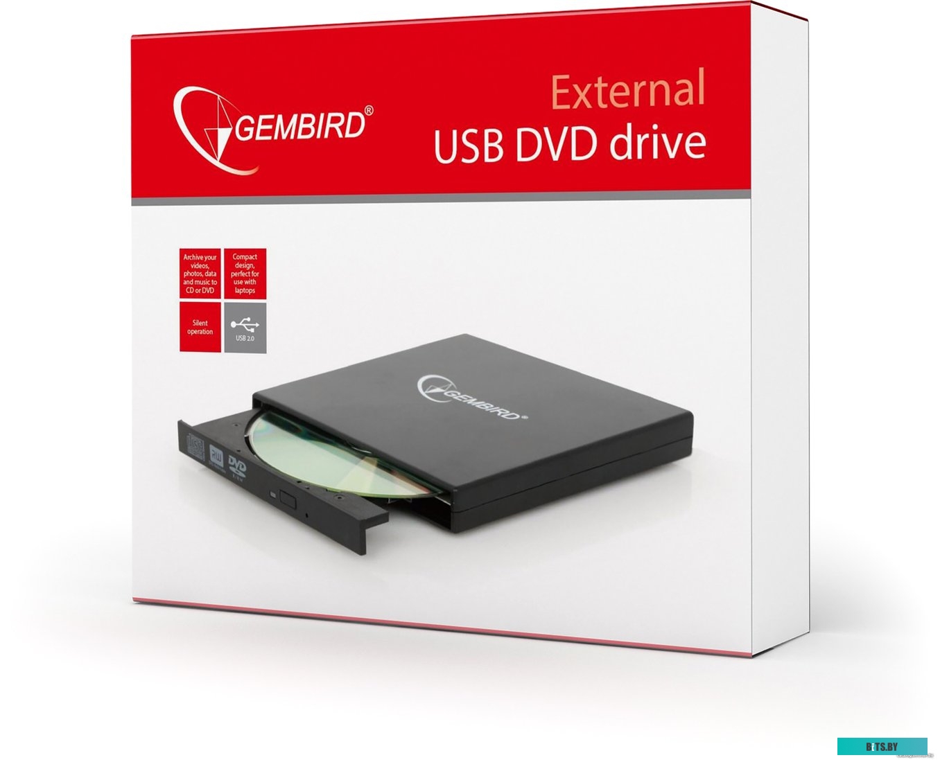 Оптический привод Gembird DVD-USB-02