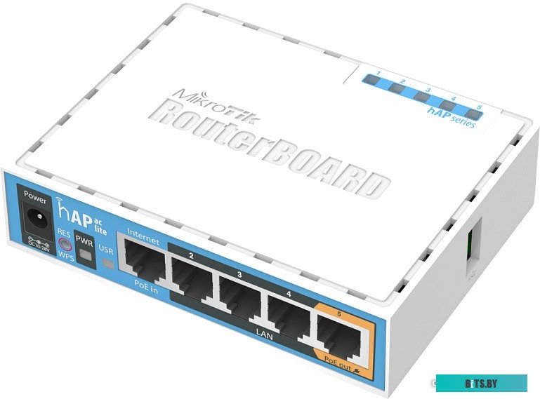 Wi-Fi роутер Mikrotik hAP ac lite [RB952Ui-5ac2nD]