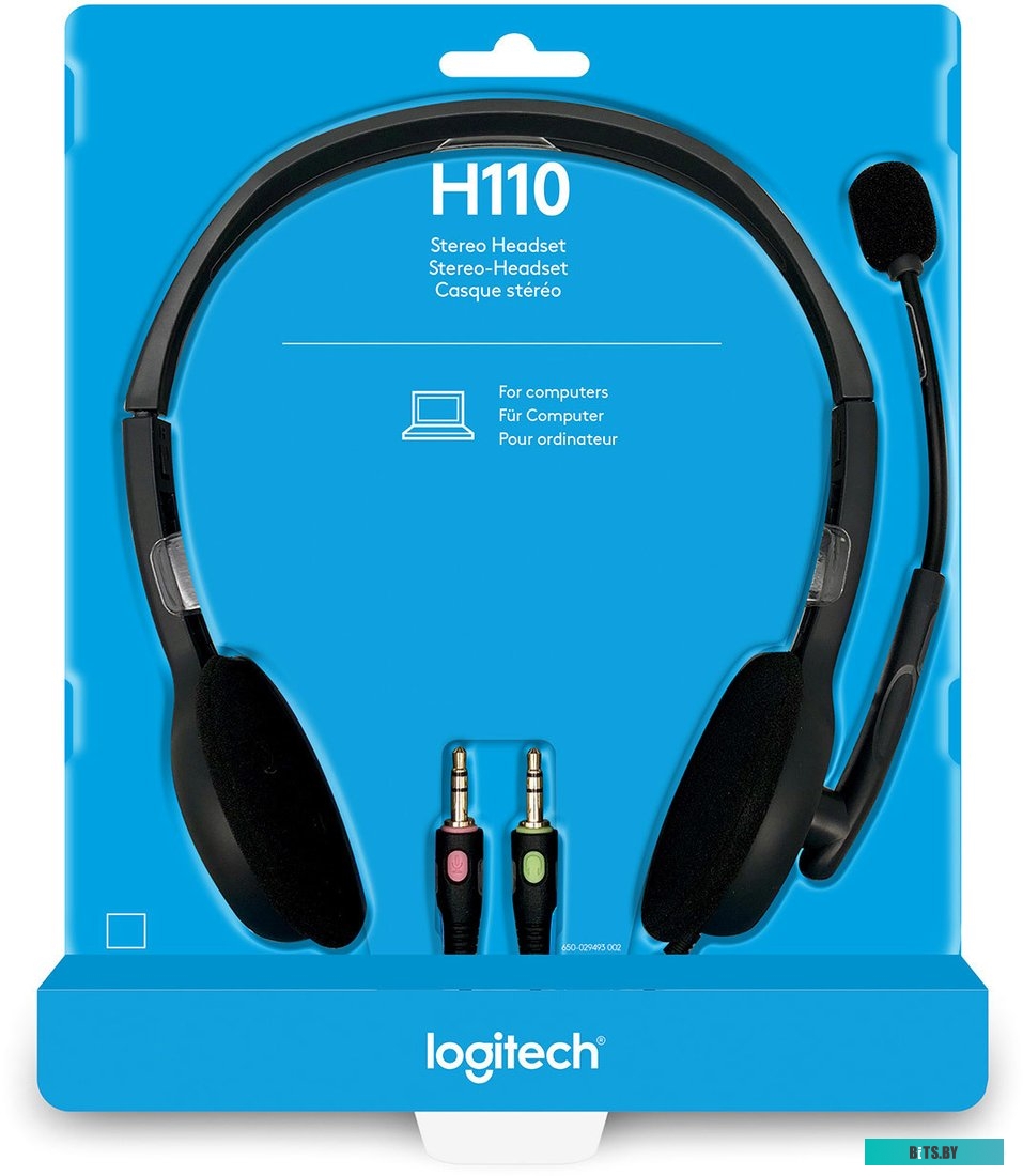 Наушники (Гарнитура) Logitech Stereo Headset H110 981-000271/981-000472