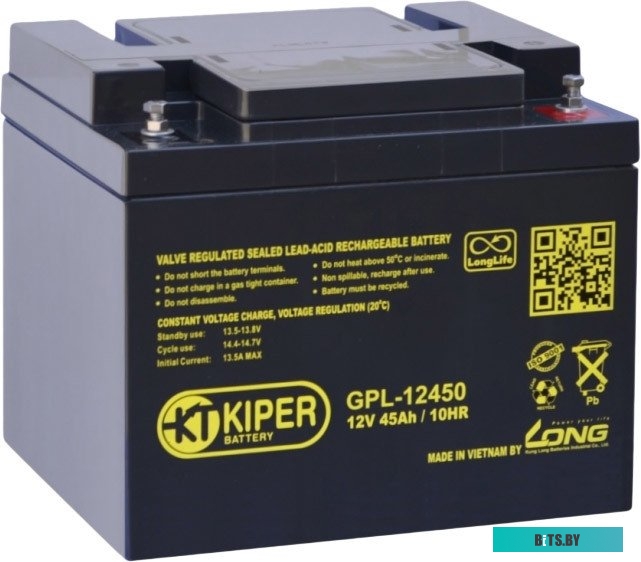Аккумулятор для ИБП Kiper GPL-12450 (12В/45 А·ч)