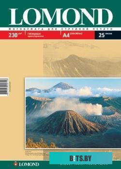 Фотобумага Lomond Глянцевая А4 230 г/кв.м. 25 листов (0102049)