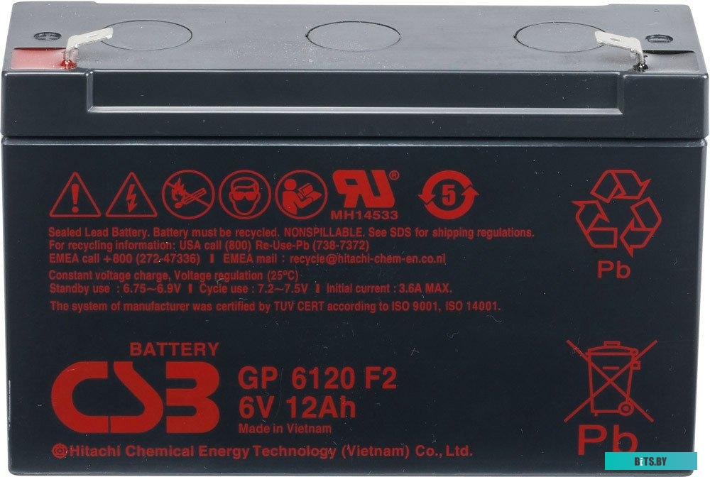 Аккумулятор для ИБП CSB Battery GP6120 (6В/12 А·ч) <4813>