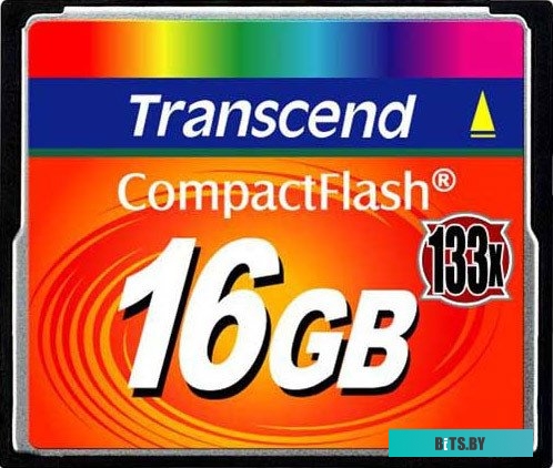 Карта памяти Transcend 133x CompactFlash 16 Гб (TS16GCF133)